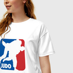 Футболка оверсайз женская Judo - Sport, цвет: белый — фото 2