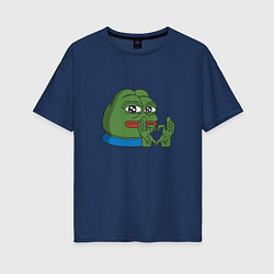 Женская футболка оверсайз Pepe love пепе лов