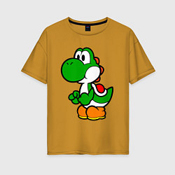 Футболка оверсайз женская Yoshi1, цвет: горчичный