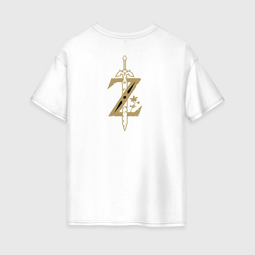 Женская футболка оверсайз Z Link / Белый – фото 2