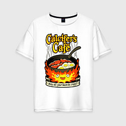 Женская футболка оверсайз Calcifer cook