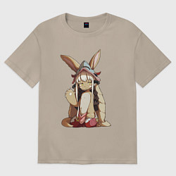 Футболка оверсайз женская Made in abbys, цвет: миндальный