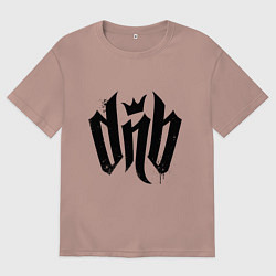 Футболка оверсайз женская DnВ, цвет: пыльно-розовый