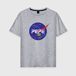 Женская футболка оверсайз Pepe Pepe space Nasa