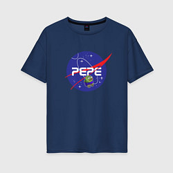 Женская футболка оверсайз Pepe Pepe space Nasa