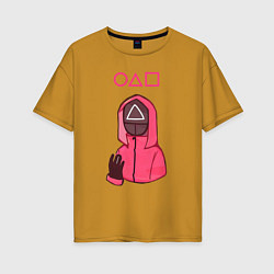 Женская футболка оверсайз Игра в кальмара - фан арт