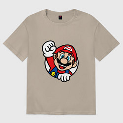 Женская футболка оверсайз MarioFace