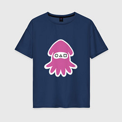 Женская футболка оверсайз Squid Pink