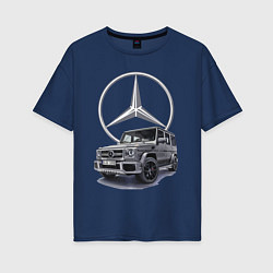 Женская футболка оверсайз Mercedes Gelendwagen G63 AMG G-class G400d