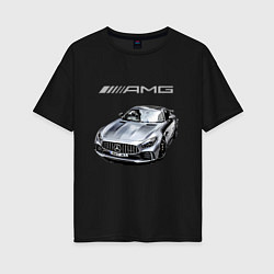 Женская футболка оверсайз Mercedes AMG Racing Team