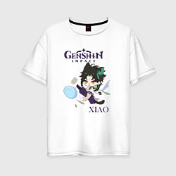 Женская футболка оверсайз Genshin Impact mini XiaoСяо