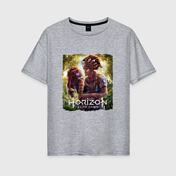 Женская футболка оверсайз Aloy Avad Horizon Zero Dawn