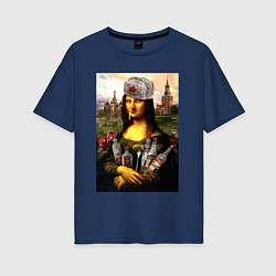 Женская футболка оверсайз MONA LISA FROM RUSSIA