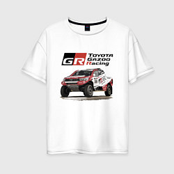 Женская футболка оверсайз Toyota Gazoo Racing Team, Finland Motorsport