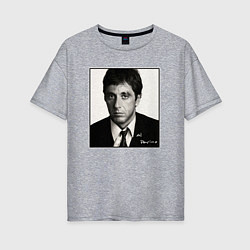 Женская футболка оверсайз Аль Пачино Al Pacino