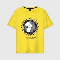 Женская футболка оверсайз Клуб любителей приключений