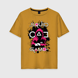 Женская футболка оверсайз Squid gameguard-killer