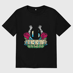 Женская футболка оверсайз Lucky 13