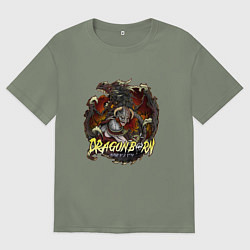 Женская футболка оверсайз TES SKYRIM DOVAHKIN FUS RO DAH