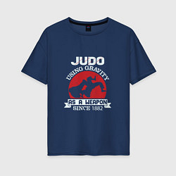 Женская футболка оверсайз Judo Weapon