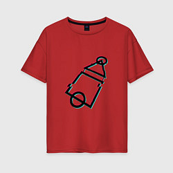 Женская футболка оверсайз Logo Squid Game