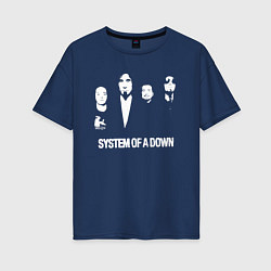 Женская футболка оверсайз Состав группы System of a Down