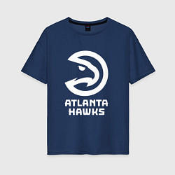 Женская футболка оверсайз Атланта Хокс, Atlanta Hawks