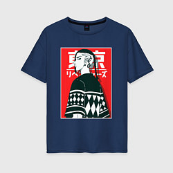 Женская футболка оверсайз ТОКИЙСКИЕ МСТИТЕЛИ TOKYO REVENGERS ДРАКЕН