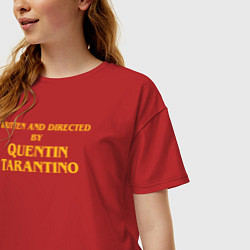Футболка оверсайз женская Directed by Quentin Tarantino, цвет: красный — фото 2