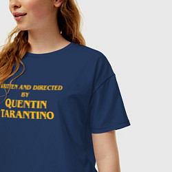 Футболка оверсайз женская Directed by Quentin Tarantino, цвет: тёмно-синий — фото 2