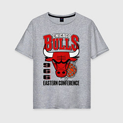 Женская футболка оверсайз Chicago Bulls NBA