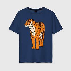 Женская футболка оверсайз Гордый независимый тигр