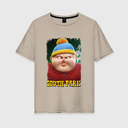 Женская футболка оверсайз Eric Cartman 3D South Park