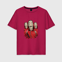 Женская футболка оверсайз Money Heist Trio