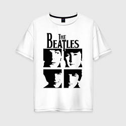 Женская футболка оверсайз The Beatles - legendary group!