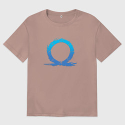 Женская футболка оверсайз CBVDJK СИМВОЛ КРАТОСА, БОГ ВОЙНЫ