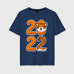 Женская футболка оверсайз Тигр 2022