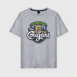 Женская футболка оверсайз Kane County Cougars - baseball team