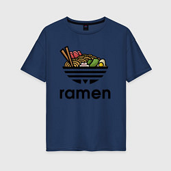Женская футболка оверсайз Лапша Рамен Ramen