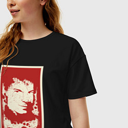 Футболка оверсайз женская Dexter Killer, цвет: черный — фото 2