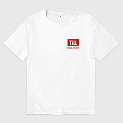 Футболка оверсайз женская TILL LINDEMANN NEW LOGO, цвет: белый