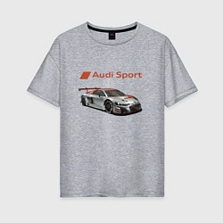 Женская футболка оверсайз Audi sport - racing team