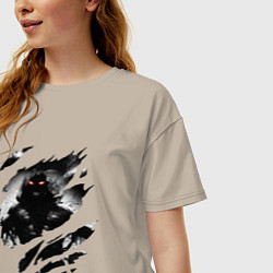 Футболка оверсайз женская THE GUY DISTURBED РОК, цвет: миндальный — фото 2