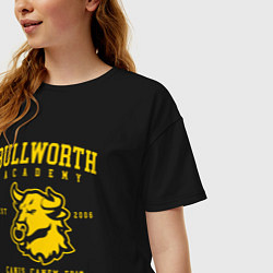 Футболка оверсайз женская Bully Bullworth Academy, цвет: черный — фото 2