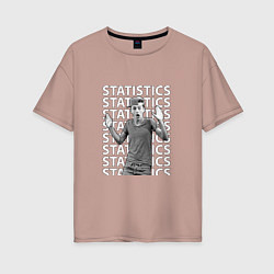 Женская футболка оверсайз Lil Timmy Tim Statistics
