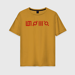 Женская футболка оверсайз 30 Seconds to Mars: Градиент