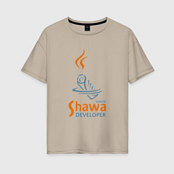 Женская футболка оверсайз Senior Shawa Developer