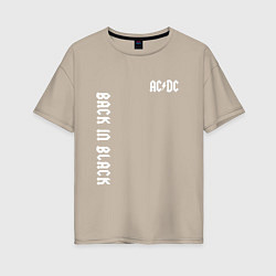 Женская футболка оверсайз ACDC Рок