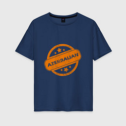 Женская футболка оверсайз Азербайджан Orange