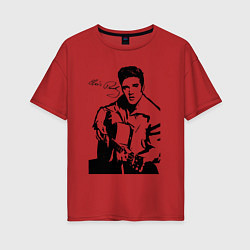 Женская футболка оверсайз Elvis